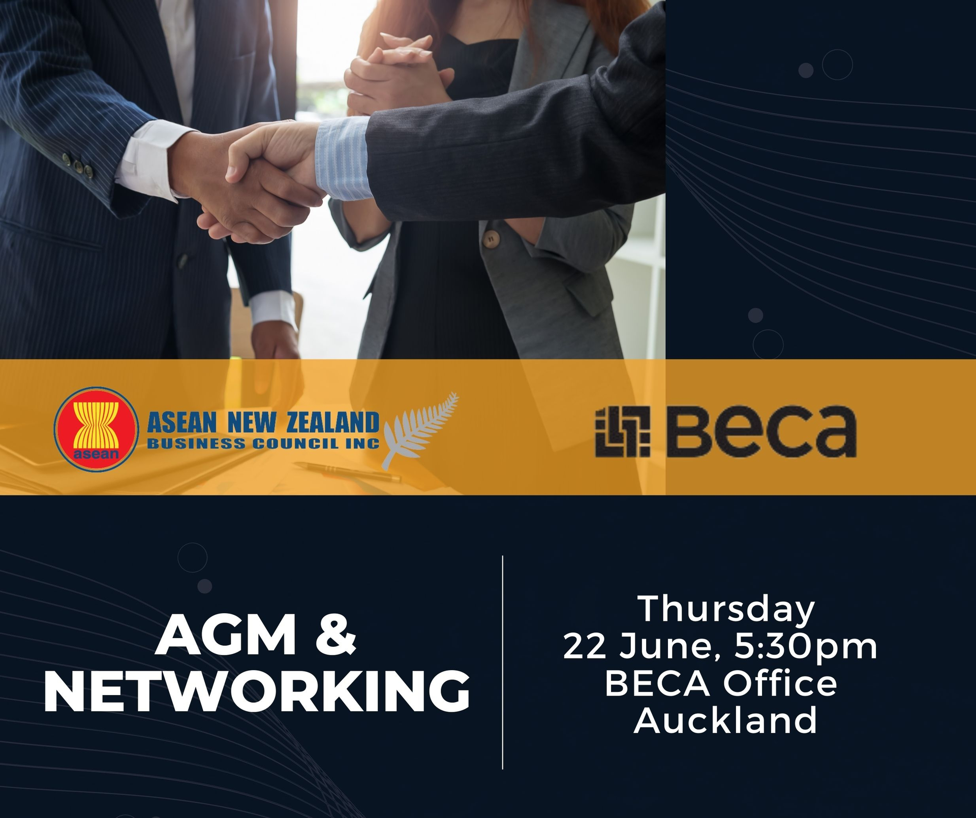 thumbnails ASEAN NZ Business Council AGM 2023 + Networking: IN PERSON Ticket